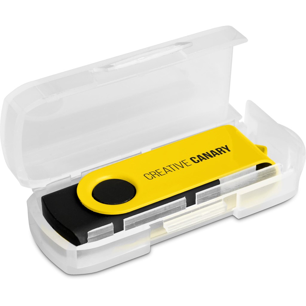 Axis Gyro Black Flash Drive - 8GB