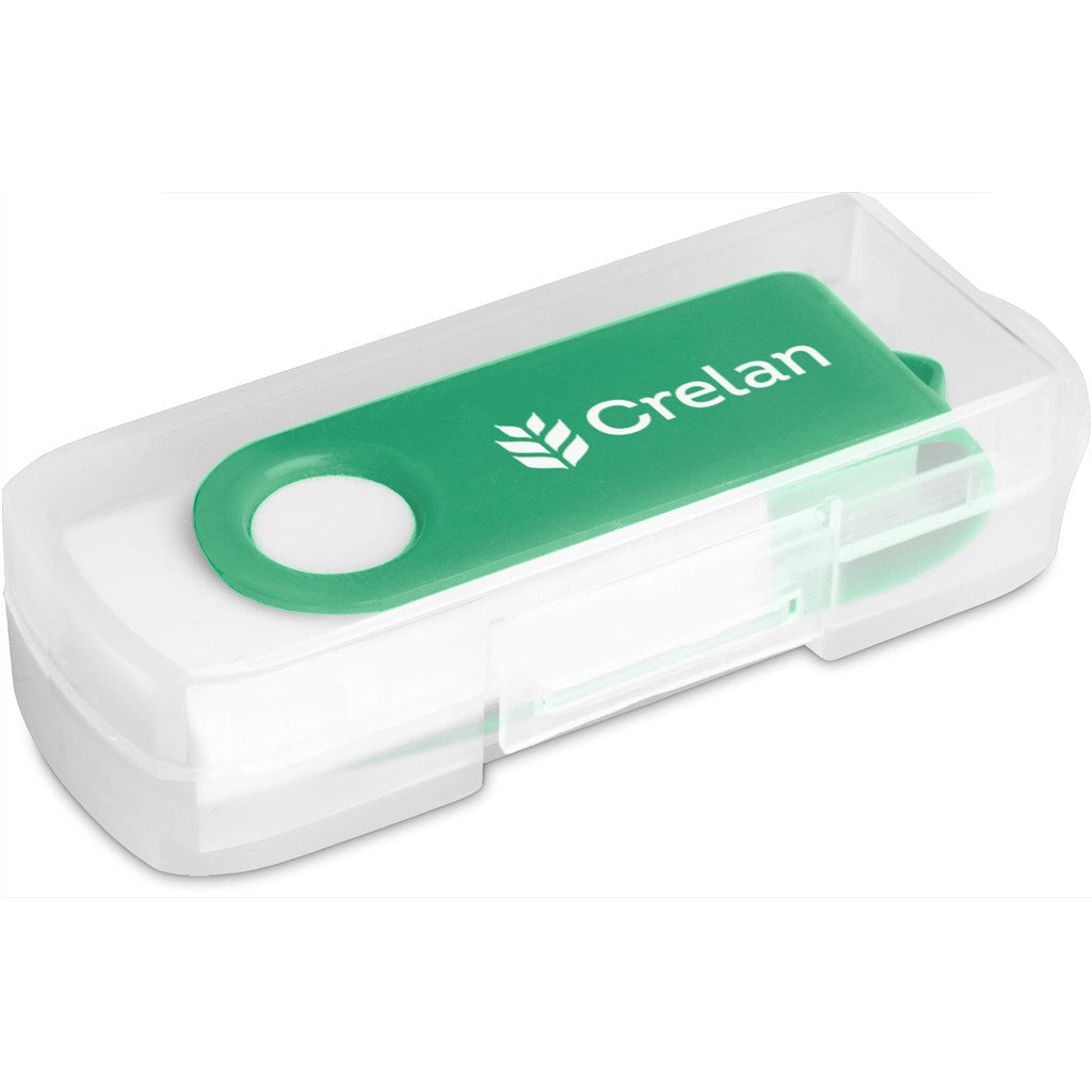 Axis Gyro White Flash Drive - 16GB