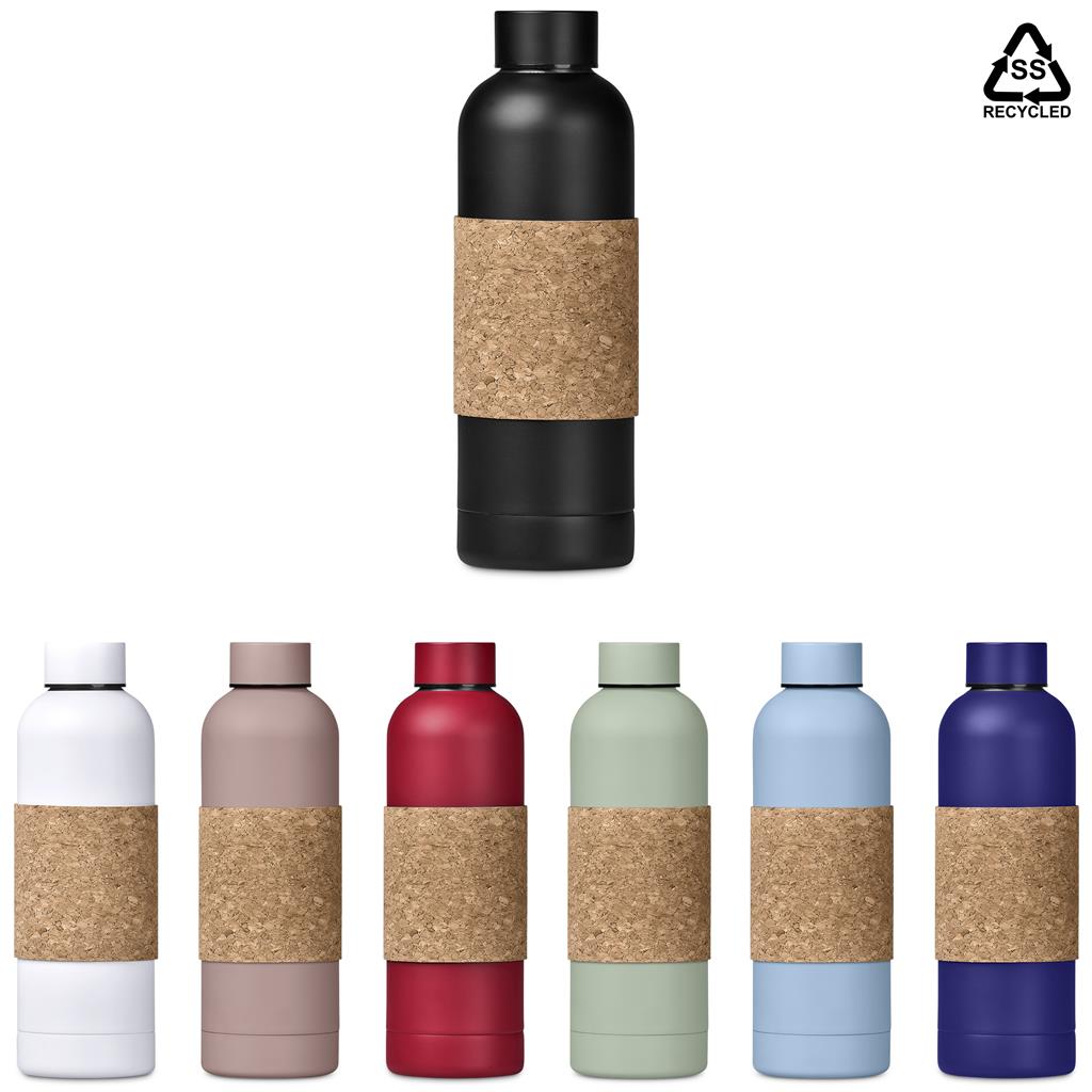 Bermuda Kork Recycled Stainless Steel Water Bottle - 800ml