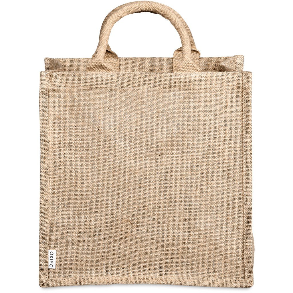 Nuri Sublimated Pocket Jute Tote