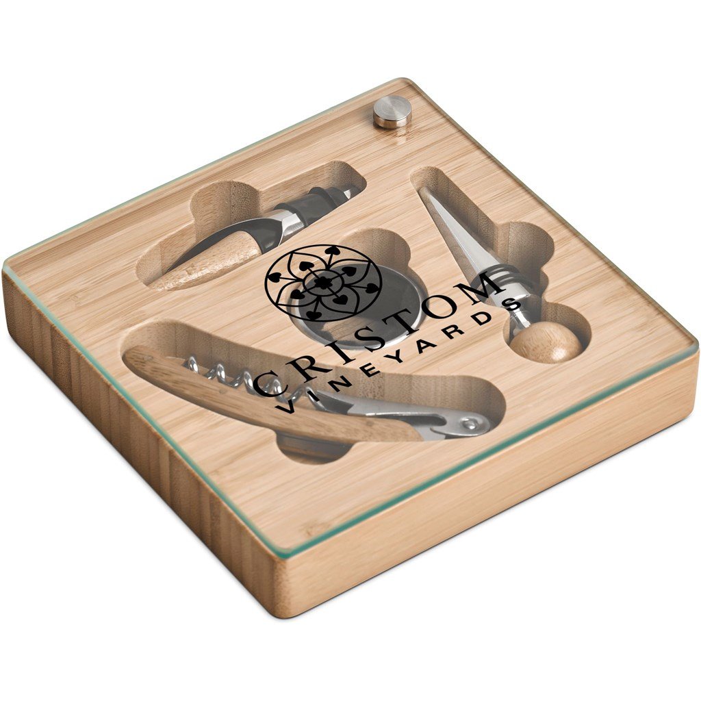 Budonoki Bamboo Wine Accessories set