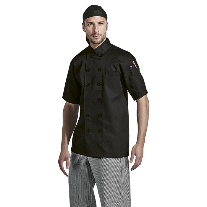 Mens Savona Short Sleeve Chef Jacket