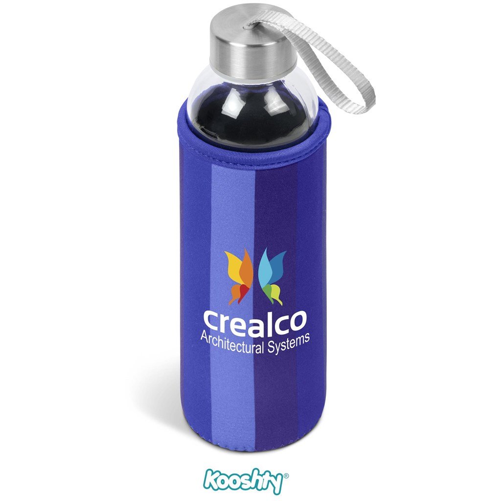 Quirky Glass Water Bottle - 500ml
