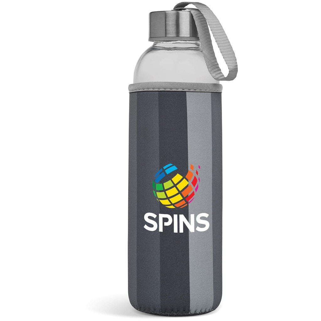 Quirky Glass Water Bottle - 500ml
