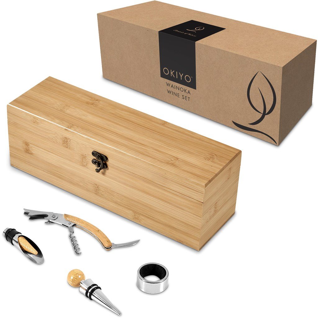 Wainoka Bamboo Wine Set