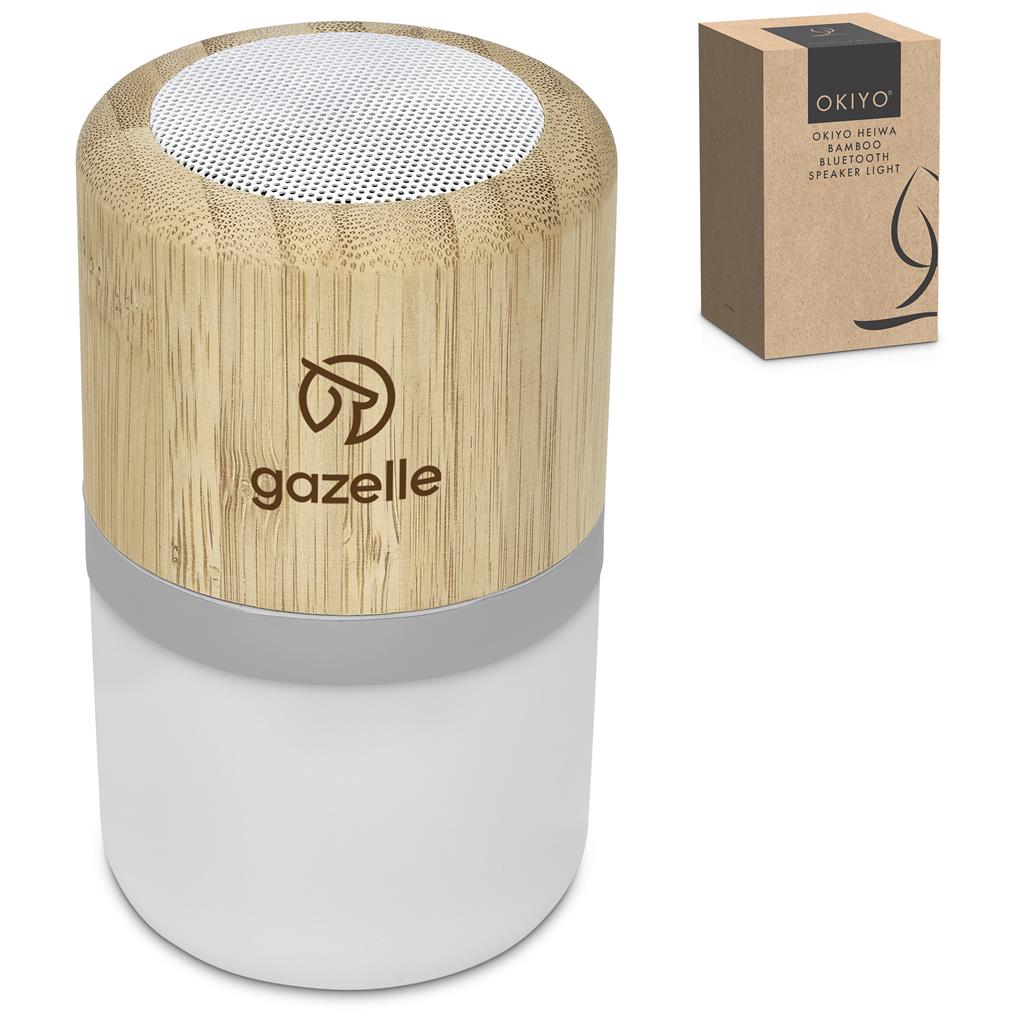 Heiwa Bamboo Bluetooth Speaker & Night Light