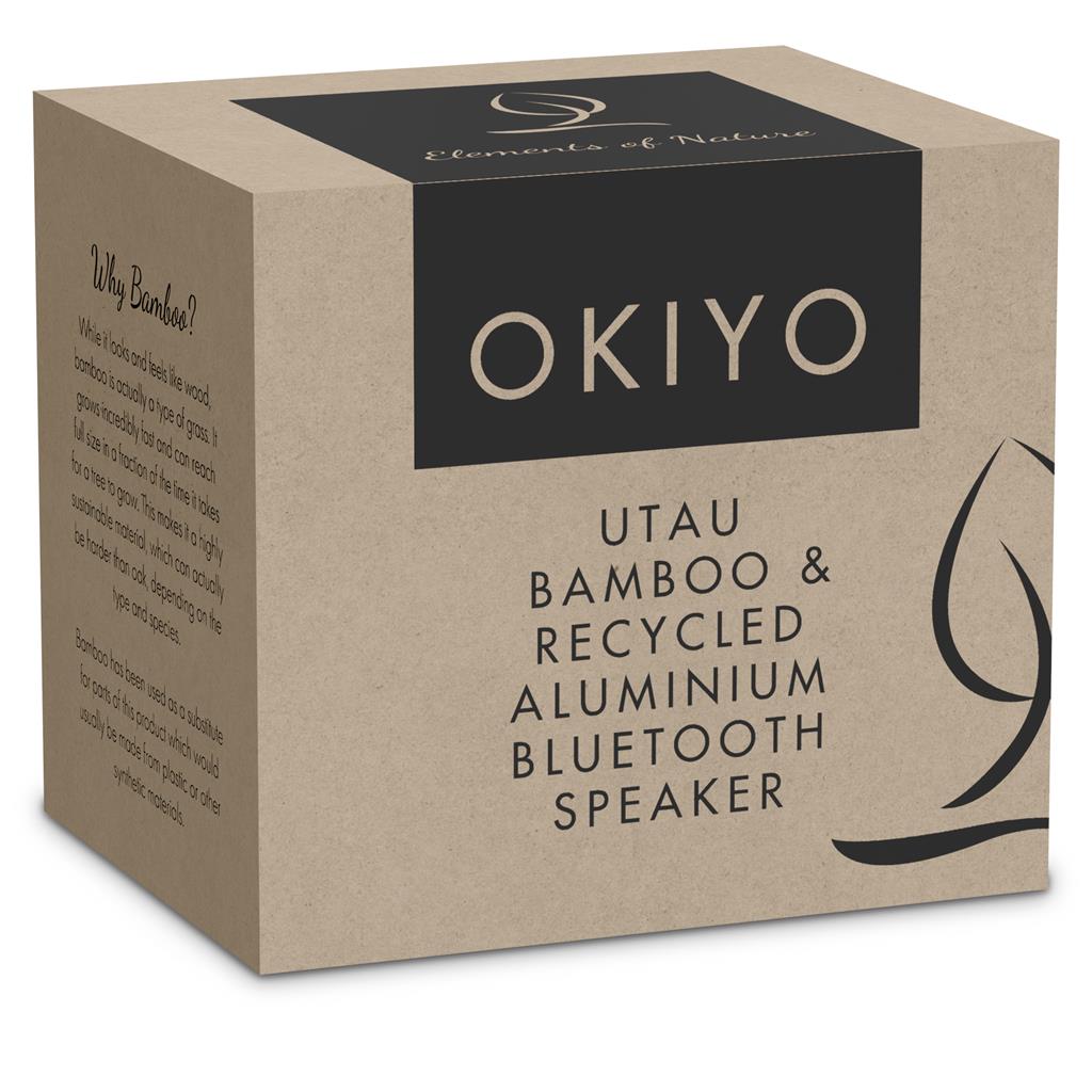 Utau Bamboo & Recycled Aluminium Bluetooth Speaker