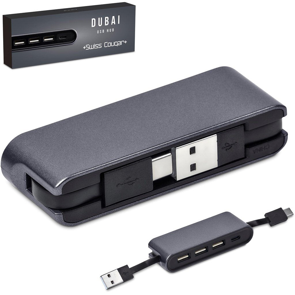 Dubai USB Hub - Gun Metal