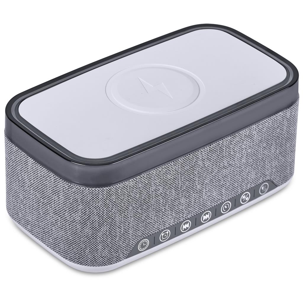 Cumberland 10W Bluetooth Speaker Wireless Charger & Clock