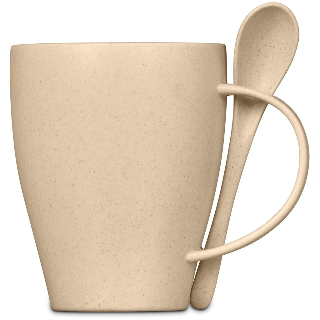 Kawai Wheat Straw Mug & Spoon - 350ml