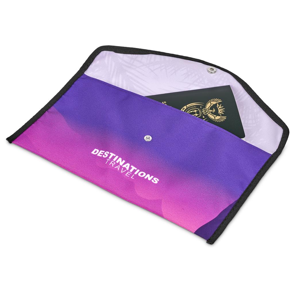 Pre-Printed Sample Custom Flitz Polyester Travel Wallet