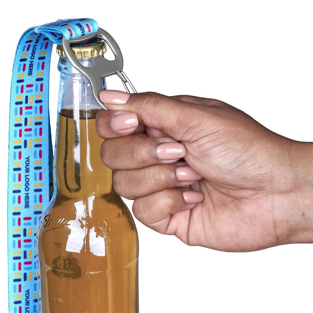 Zava Double-Sided Bottle Opener Lanyard - Sample