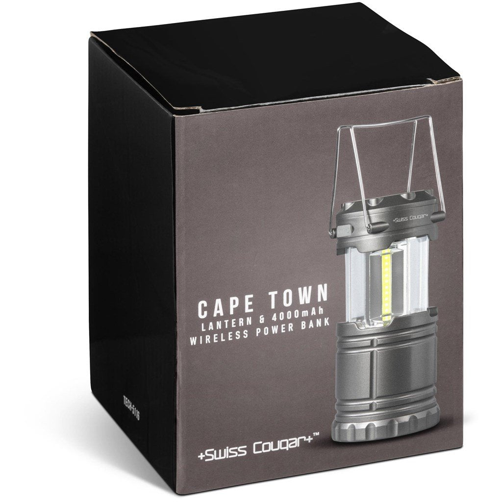 Cape Town Lantern & Wireless Charging Power Bank - 4,000mAh