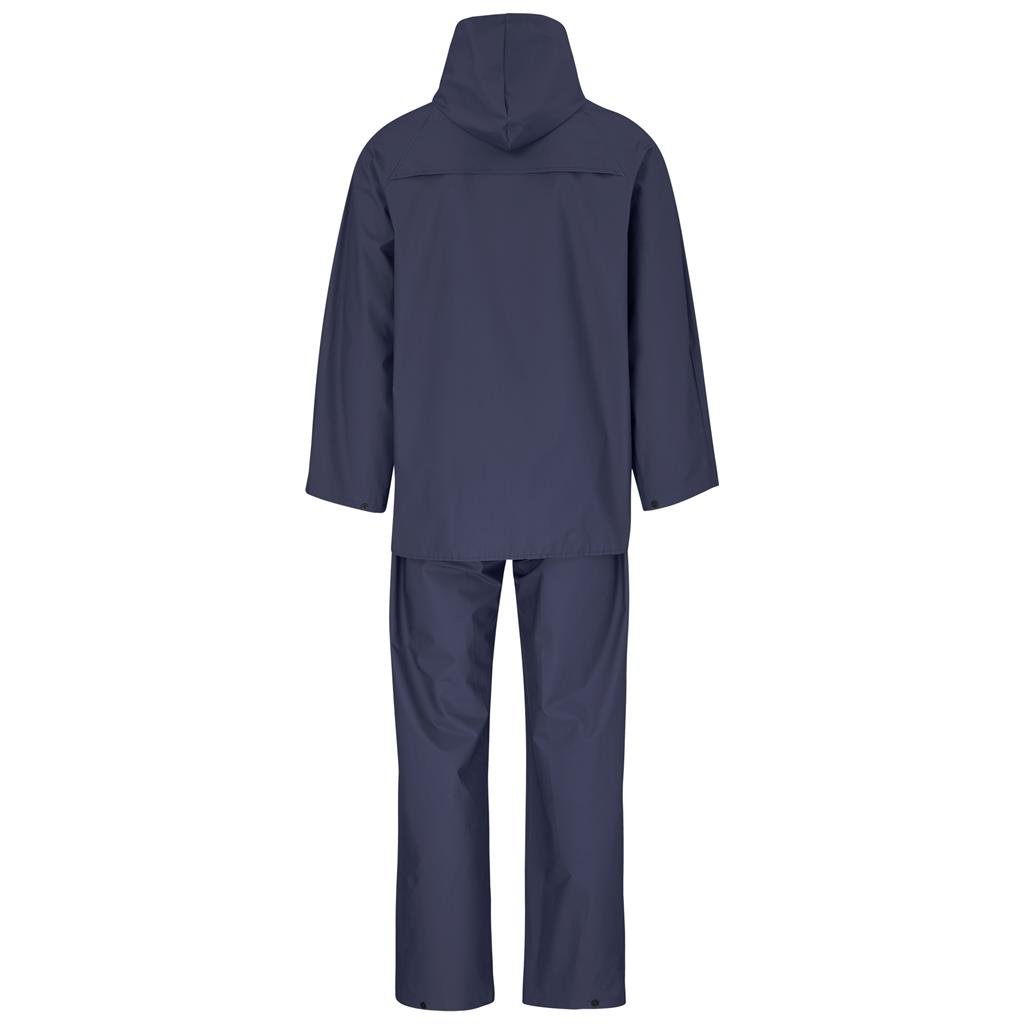 Light Hurricane Rubberised Polyester/PVC Rainsuit - Navy