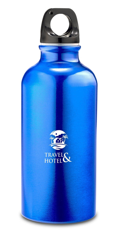 Vibrant Metallic Water Bottle - 400ml-Water Bottles-Blue-BU