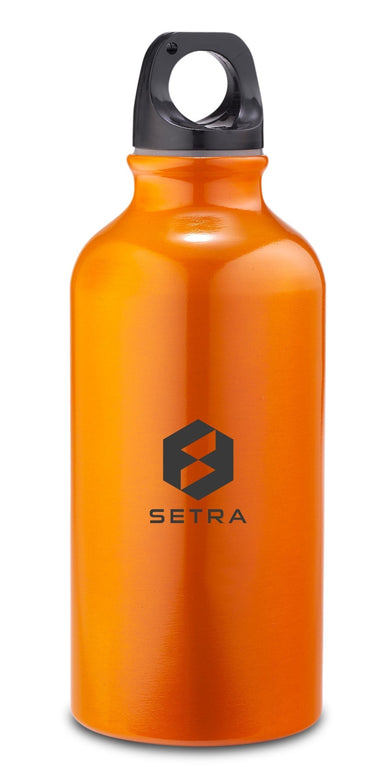 Vibrant Metallic Water Bottle - 400ml-Water Bottles-Orange-O