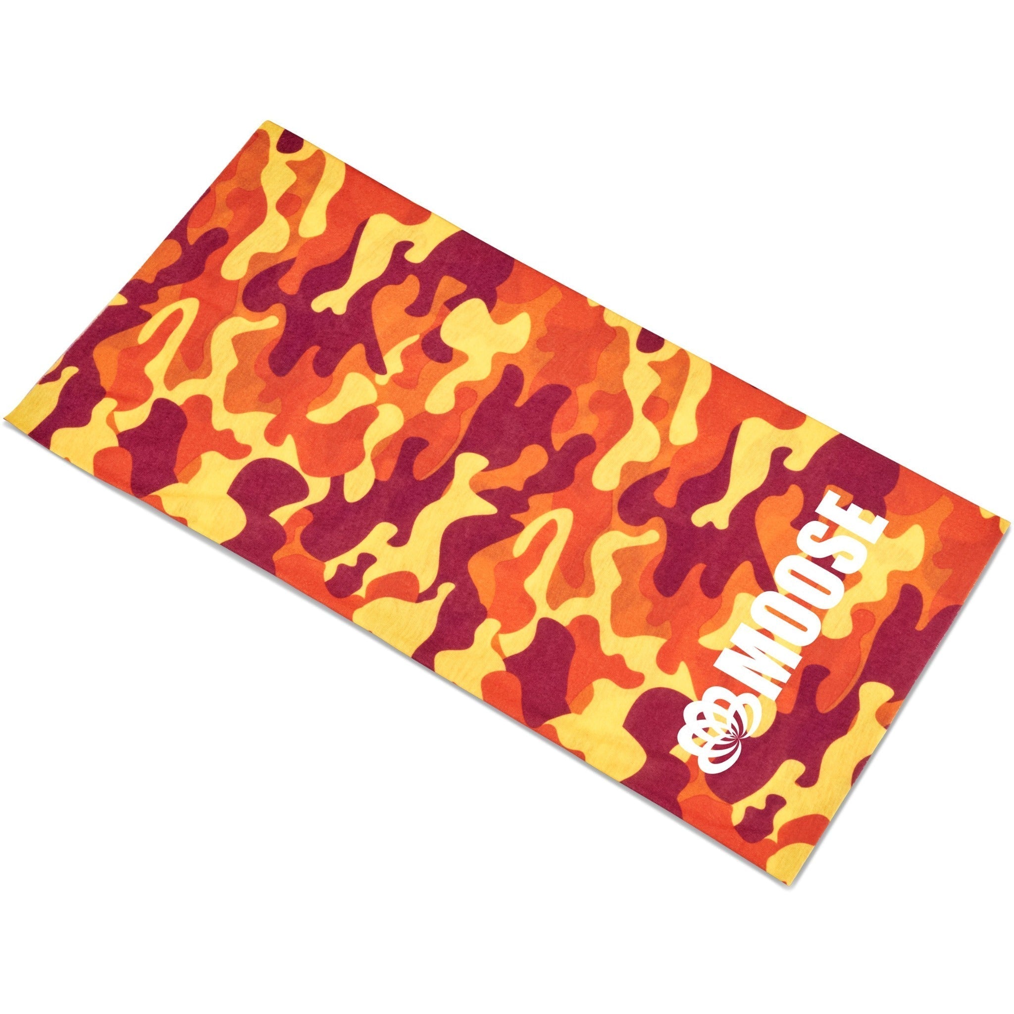 Orange Camouflage Flexible Tube Bandana