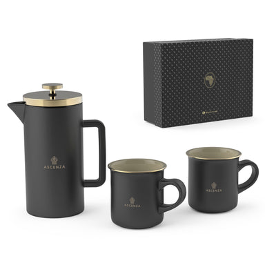 Andy Cartwright Afrique Dusk Coffee Press and Mug Set-Mugs-Black-BL