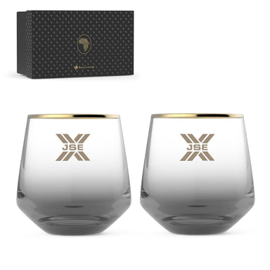 Andy Cartwright Afrique Dusk Whiskey Glass Set-Black-BL