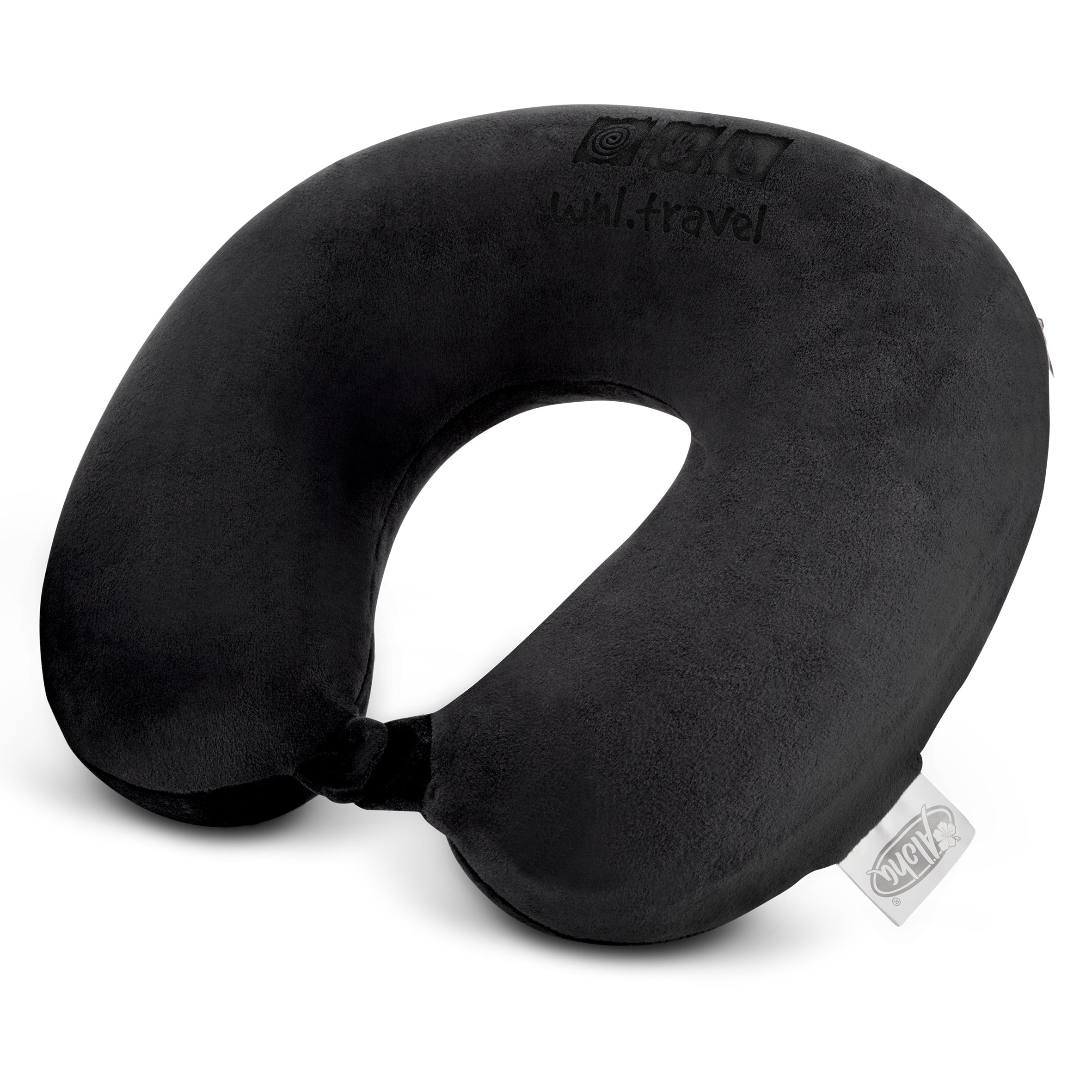 Aloha Lush Neck Pillow-Black-BL