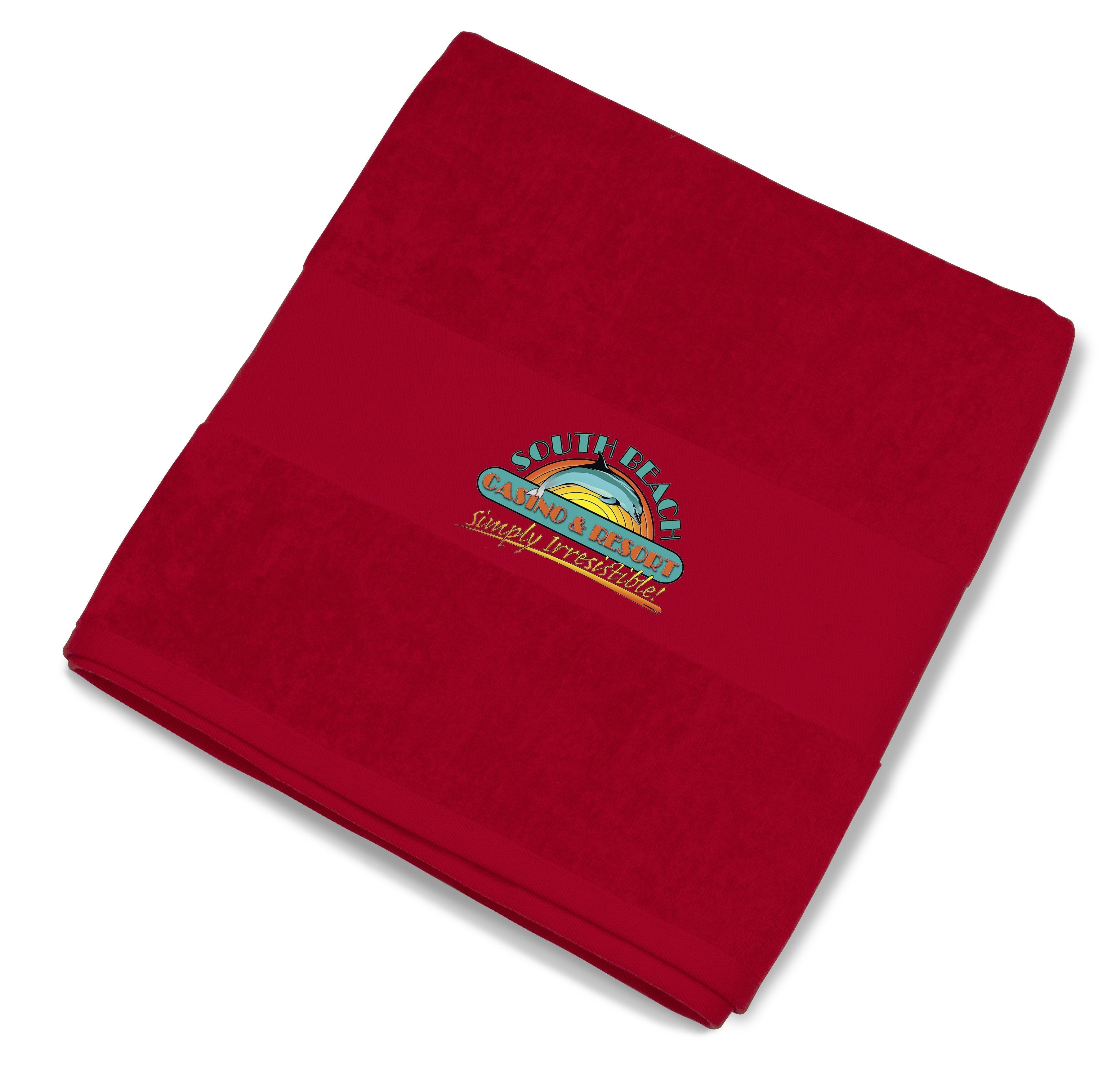 Bahamas Beach Towel - Orange Red / R