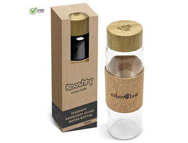 Kooshty Bamboost Glass Water Bottle - 700ml-Water Bottles-Natural-NT