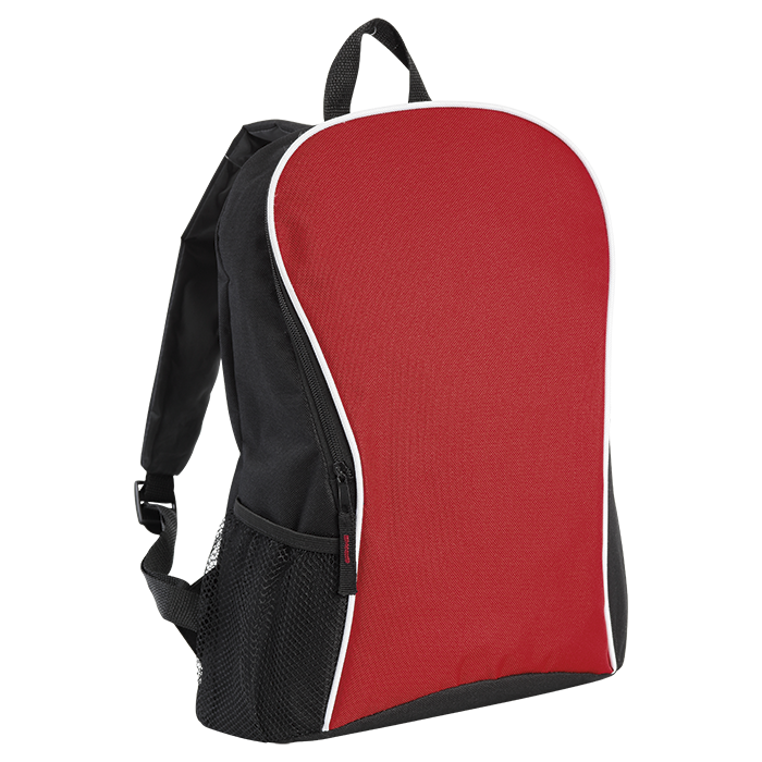 BB0110 - Curve and Arch Design Backpack Red / STD / Regular 