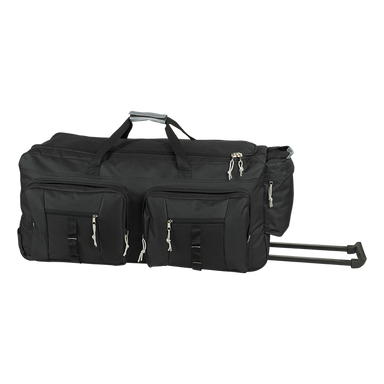 BB0161 - Dual Front Pocket Rolling Travel Duffel - Bags on Wheels