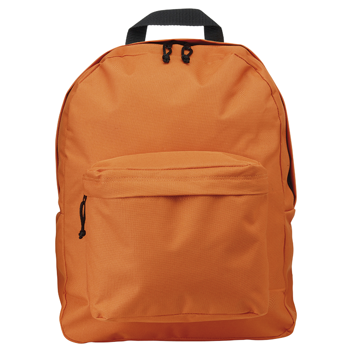 BB4585 - Arched Front Pocket Backpack Orange / STD / Last Buy - Backpacks