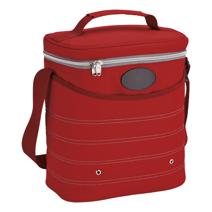 BC0015 - Oval Cooler Bag with Shoulder Strap Red / STD / 