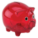 BD0012 - Plastic Piggy Bank Red / STD / Last Buy - Novelties and Travel