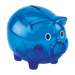 BD0012 - Plastic Piggy Bank Blue / STD / Last Buy - 