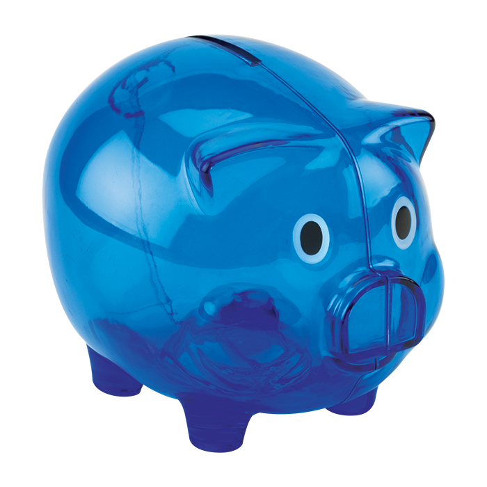 BD0012 - Plastic Piggy Bank - Novelties and Travel