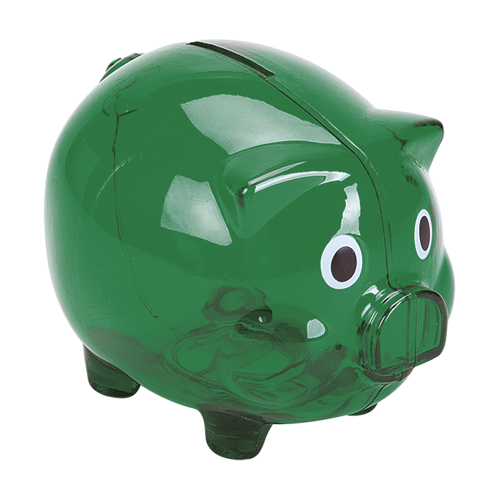 BD0012 - Plastic Piggy Bank - Novelties and Travel