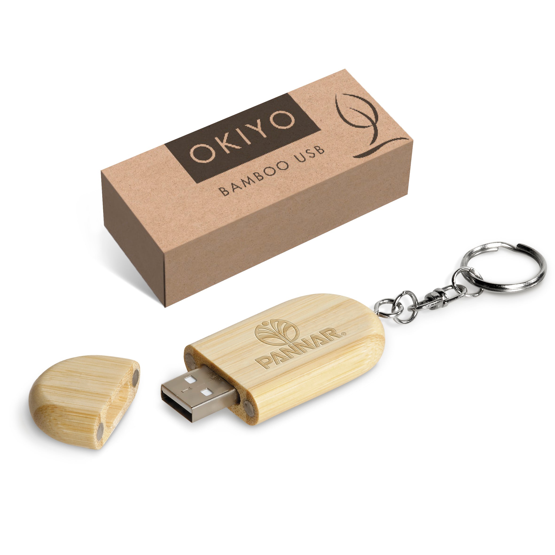 Okiyo Benkyou Bamboo Memory Stick - 8GB-8GB-Natural-NT