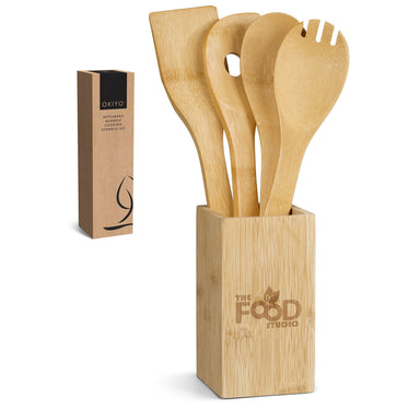 Okiyo Betsubara Bamboo Cooking Utensils Set-Natural-NT