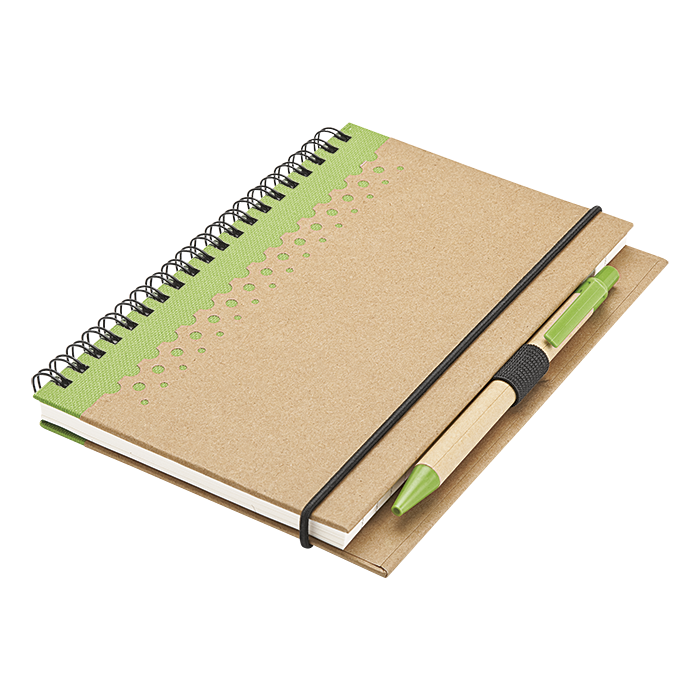 BF0006 - Recycled Junior Pad and Pen Green / STD / Last Buy - Notebooks