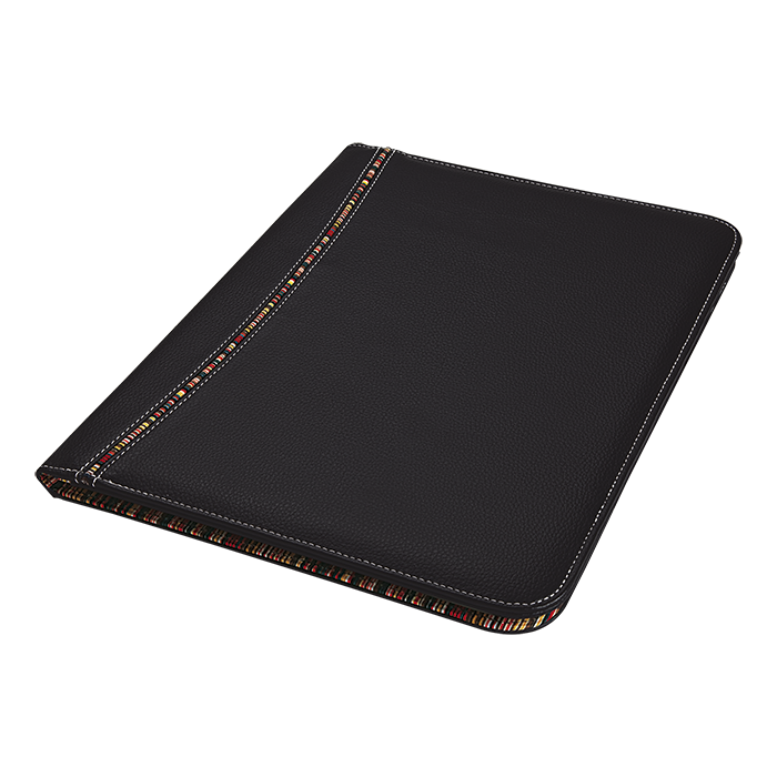 BF0015 - Tribal Stripe A4 Folio - 40 Pages Black / STD / 