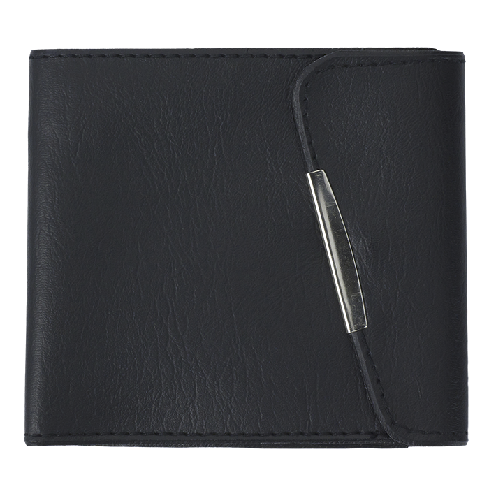 BF2749 - PVC Pinch Wallet Black / STD / Last Buy - Novelties and Travel