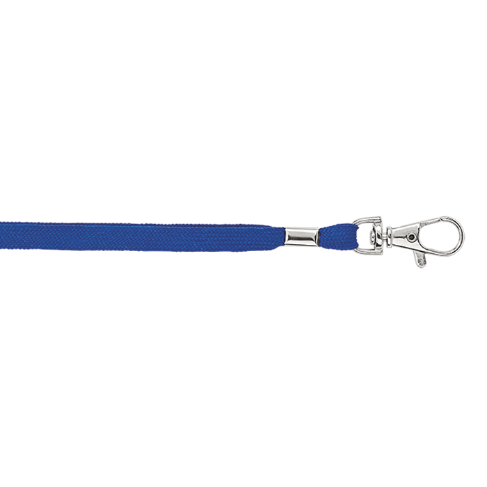 BK0012 - Woven Lanyard With Metal Clip Blue / STD / Regular 