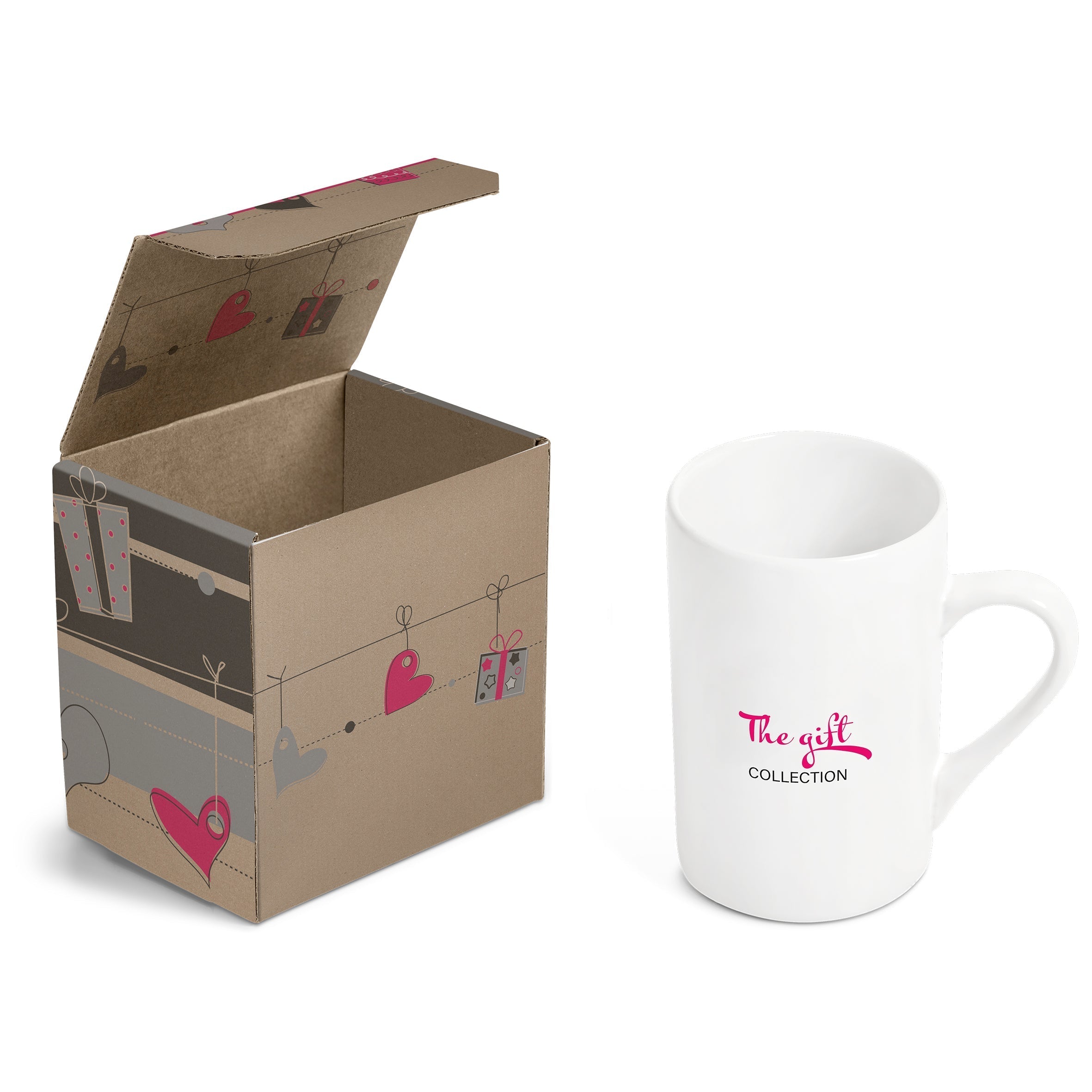 Blanco Mug in Bianca Custom Gift Box-Solid White-SW