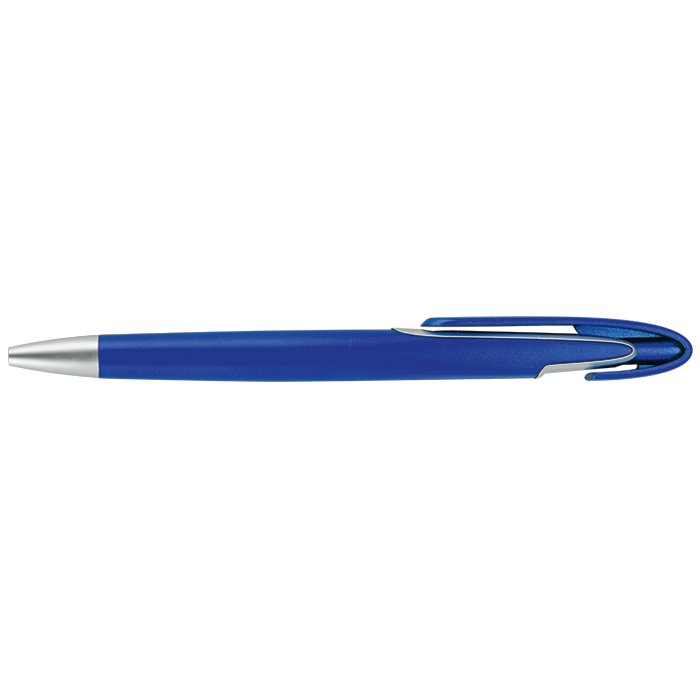 BP0077 - Rounded Clip Ballpoint Pen Blue / STD / Regular - Writing Instruments