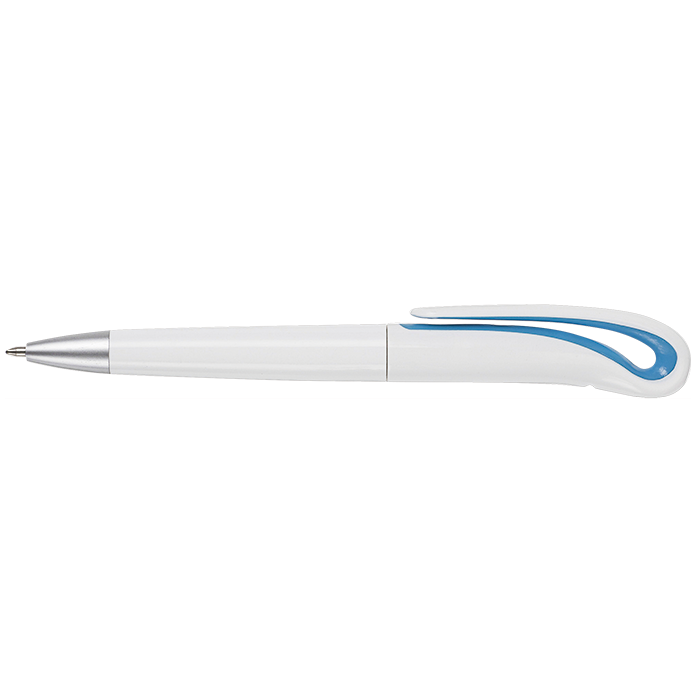 BP2442 - Swan Neck Design Ballpoint Pen Pale Blue / STD / Regular - Writing Instruments