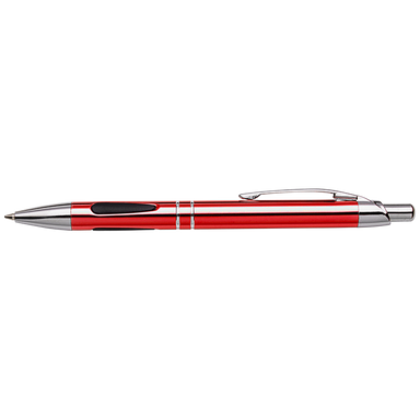 BP30201 - Metal Ergonomic Grip Ballpoint Pen Red / STD / 