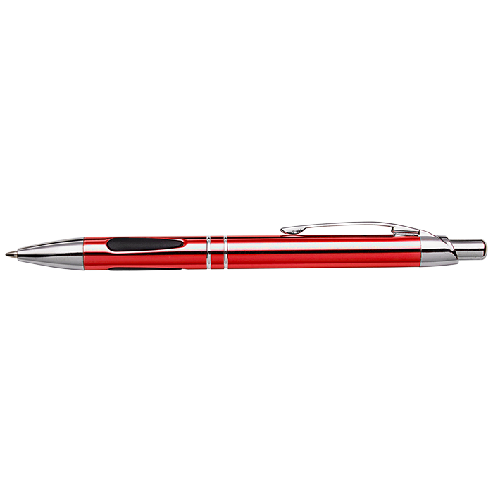 BP30201 - Metal Ergonomic Grip Ballpoint Pen Red / STD / 