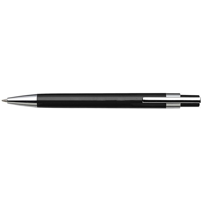 BP8121 - Coloured Barrel Click Pen Black / STD / Regular - Writing Instruments