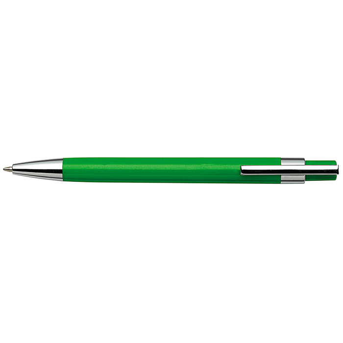 BP8121 - Coloured Barrel Click Pen Pale Green / STD / Regular - Writing Instruments