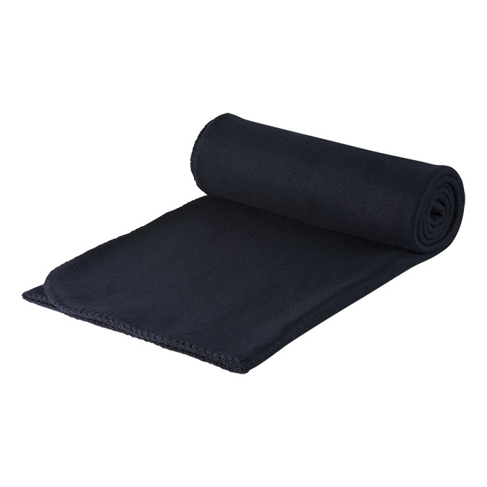 BR0045 - Polar Fleece Blanket Black / STD / Regular - Outdoor