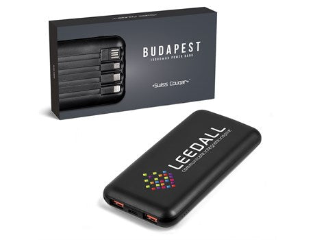 Swiss Cougar Budapest 10000mAh Power Bank-Black-BL