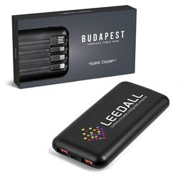 Swiss Cougar Budapest 10000mAh Power Bank-Black-BL